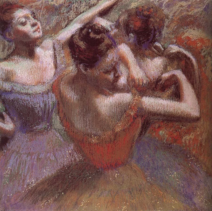 Edgar Degas Dancer triming dress